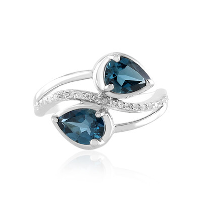 London Blue Topaz Silver Ring