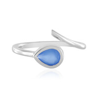 Blue Onyx Silver Ring