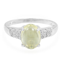 Cuprian Tourmaline Silver Ring