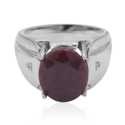 Ruby Silver Ring