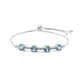 Sky Blue Topaz Silver Bracelet