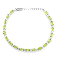 Peridot Silver Bracelet