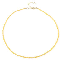 Yellow Sapphire Silver Necklace