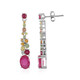 Madagascar Ruby Silver Earrings