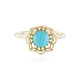 9K Sleeping Beauty Turquoise Gold Ring (Ornaments by de Melo)