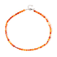 Carnelian Silver Necklace