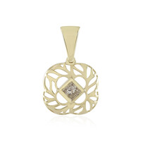 9K I2 Brown Diamond Gold Pendant (Ornaments by de Melo)