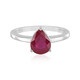 Bemainty Ruby Silver Ring