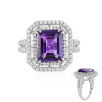 Siberian Amethyst Silver Ring