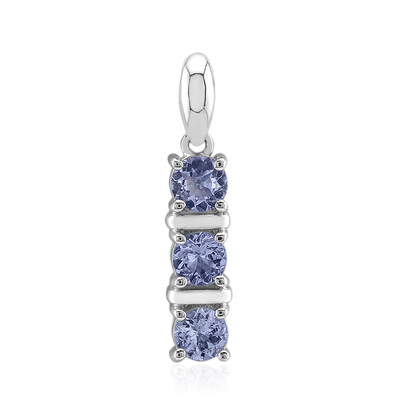 Unheated Tanzanite Silver Pendant