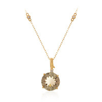 14K Sunstone Gold Necklace (Smithsonian)