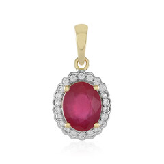 9K Madagascar Ruby Gold Pendant