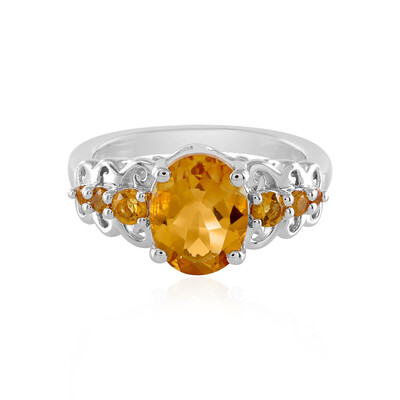 Citrine Silver Ring