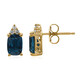 14K London Blue Topaz Gold Earrings