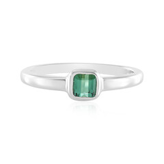 Benedito Green Tourmaline Silver Ring(Adela Silber)