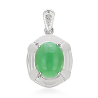 Imperial Chrysoprase Silver Pendant