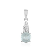 Brazilian Aquamarine Silver Pendant