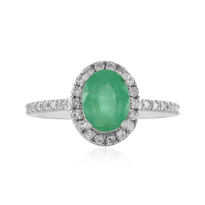 Ethiopian Emerald Silver Ring