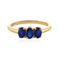 Royal Blue Spinel Silver Ring