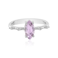 Rose de France Amethyst Silver Ring