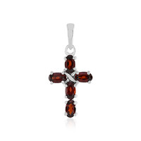 Mozambique Garnet Silver Pendant