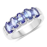 Tanzanite Silver Ring