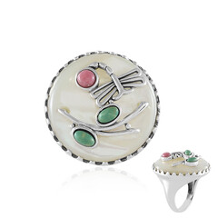 Mother of Pearl Silver Ring (Desert Chic)