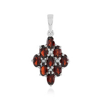 Mozambique Garnet Silver Pendant