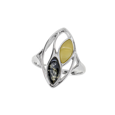 Baltic Amber Silver Ring (dagen)