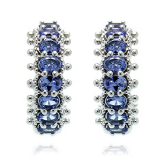 Tanzanite Silver Earrings (Dallas Prince Designs)