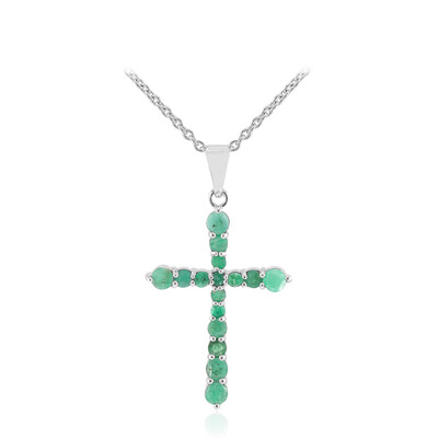 Brazilian Emerald Silver Necklace