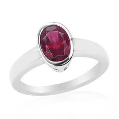 Rhodolite Silver Ring