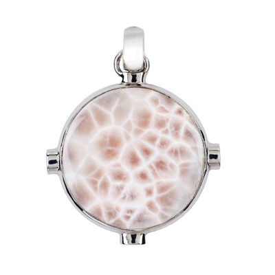 Natrolite Silver Pendant