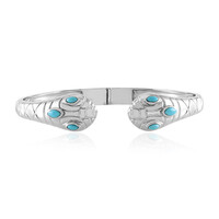 Sleeping Beauty Turquoise Silver Bangle