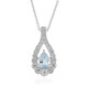 Brazilian Aquamarine Silver Necklace