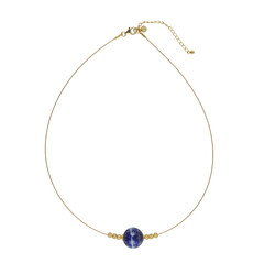 Lapis Lazuli Stainless Steel Necklace