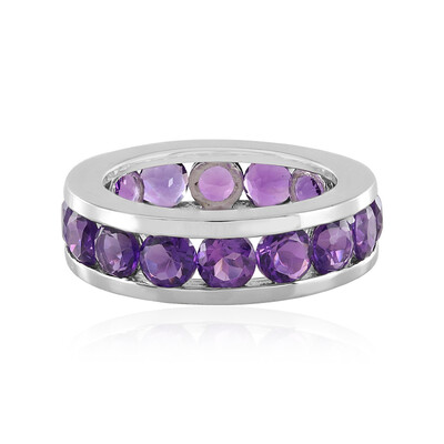 Siberian Amethyst Silver Ring