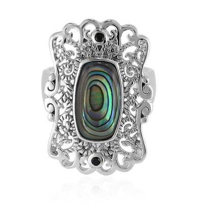 Abalone Shell Silver Ring (Art of Nature)