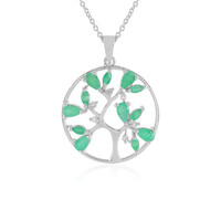 Socoto Emerald Silver Necklace