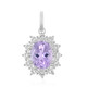 Rose de France Amethyst Silver Pendant