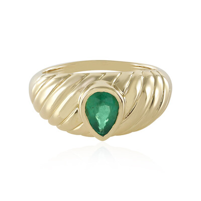 14K AAA Zambian Emerald Gold Ring (de Melo)