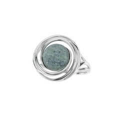 Fuchsite Silver Ring