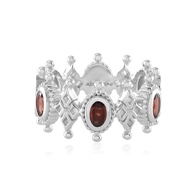 Indian Garnet Silver Ring (Dallas Prince Designs)