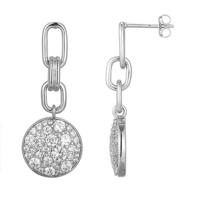 Zircon Silver Earrings