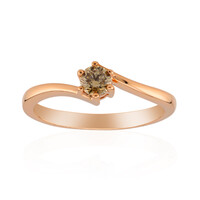 9K VS1 Argyle Rose De France Diamond Gold Ring