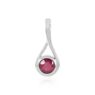 Bemainty Ruby Silver Pendant