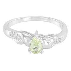 Cuprian Tourmaline Silver Ring