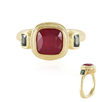 Bemainty Ruby Silver Ring