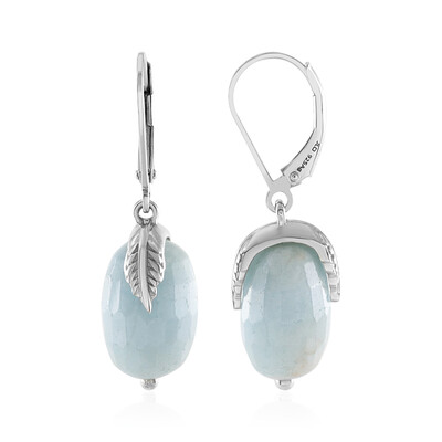 Brazilian Aquamarine Silver Earrings