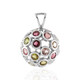 Fancy Tourmaline Silver Pendant